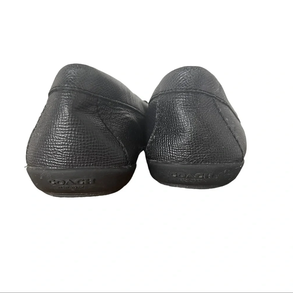 Coach Black Olympia Loafers with Silver Detail - Picture 4 of 15